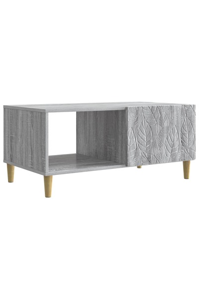 vidaxl Masă de cafea Sonoma gri 90 x 50 x 40 cm Lemn prelucrat