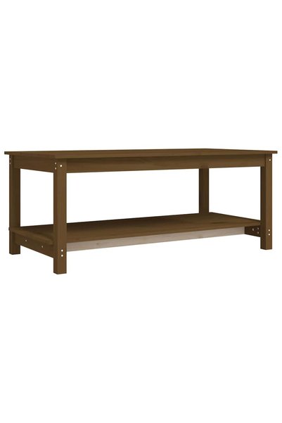 vidaxl Măsuță de cafea, maro miere, 110x55x45 cm, lemn masiv de pin