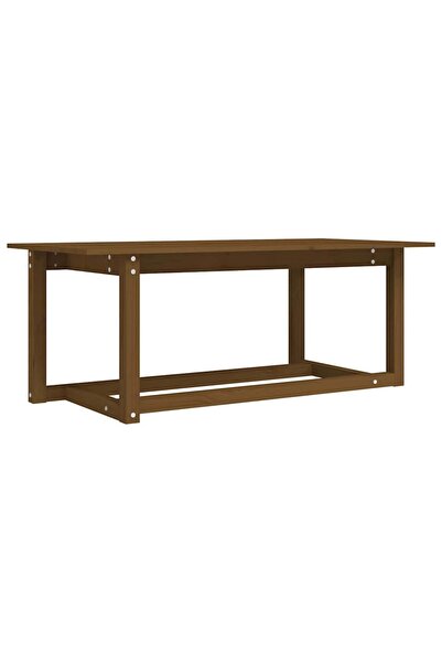 vidaxl Măsuță de cafea, maro miere, 110x55x45 cm, lemn masiv de pin