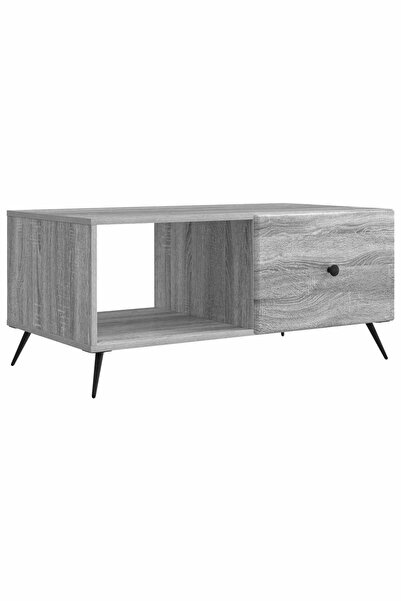 vidaxl Masă de cafea Sonoma gri 90 x 50 x 40 cm Lemn prelucrat