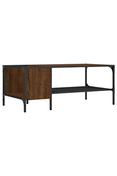 vidaxl Măsuță de cafea cu raft, stejar maro, 100x51x40 cm, lemn