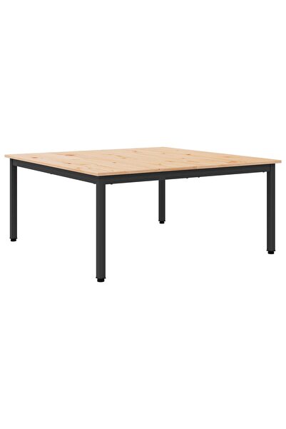 vidaxl Masă de cafea 100 x 100 x 45 cm Lemn de pin masiv