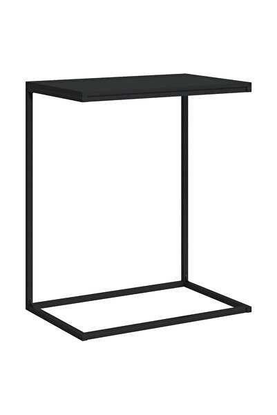 vidaxl Masă laterală, negru, 55x35x66 cm, lemn compozit