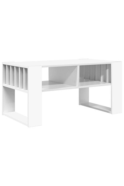vidaxl Masă de cafea Alb 92 x 49,5 x 45 cm Lemn prelucrat