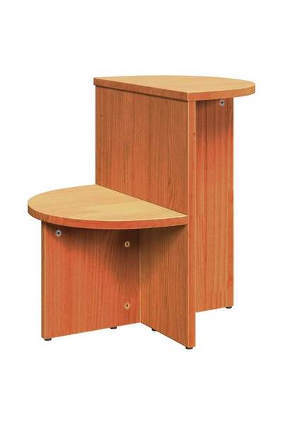 vidaxl Masă de cafea Maroniu cerat 50 x 40 x 50 cm Lemn masiv de pin