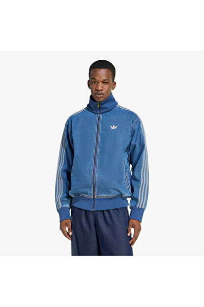 adidas Denim Firebird Erkek Mavi Ceket