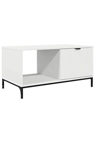 vidaxl Masă de cafea Alb 90 x 49 x 46 cm Lemn prelucrat