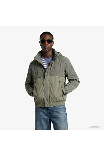 Calvin Klein Nylon Mixed Media Erkek Bej Ceket