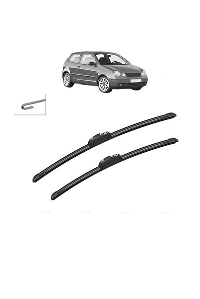Bosch Set of 2 Wipers Volkswagen POLO IV (9N, 9A) 2001-2009, for windshield, ...