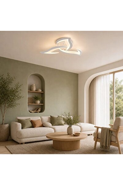 Flippy Lustra LED cu telecomanda LOTUS 32W, 3 Petale, lumina Rece/Calda/Neutr...