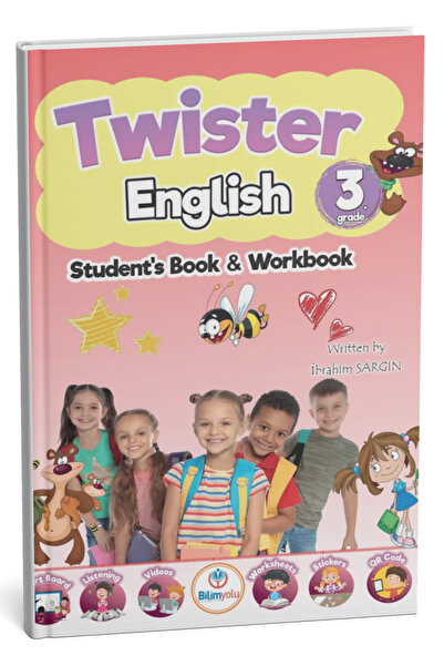 Bilimyolu Yayıncılık 3.Sınıf Twister English Student's Book & Workbook İbrahi...