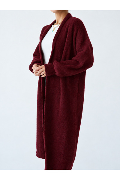 Miss Beyoğlu Kadın Oversize Uzun Triko Hırka – Pembe, Taş, Bej , Siyah , Kahv...