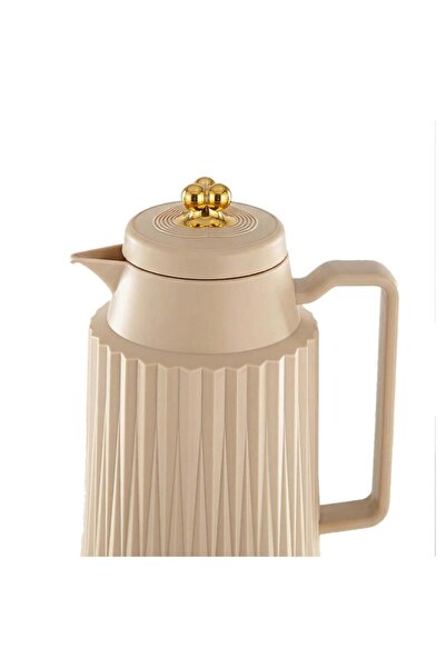 Hawa al-sahel al-thhabe Noura Gold 2-Piece Thermos Set - بيج مذهب