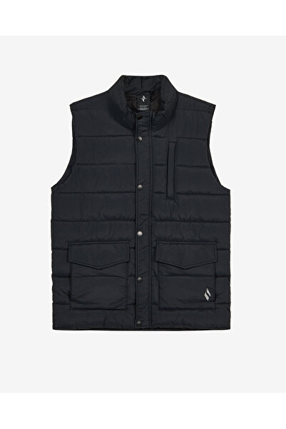 SKECHERS M Puffer Vest Erkek Siyah S2620193-3817
