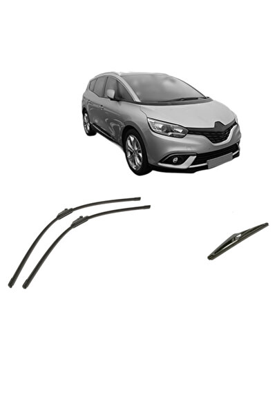 Bosch Σετ 3 υαλοκαθαριστήρων RENAULT GRAND SCENIC IV (R9) 2016-2023, για παρμ...