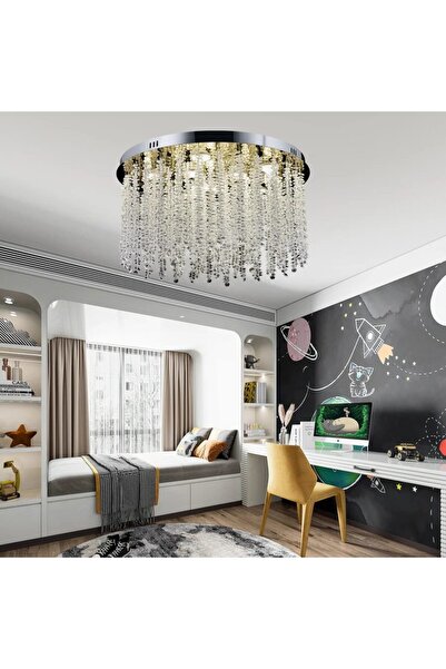 Flippy Πολυέλαιος LED Κρυστάλλινος LLC215/550WH Στρογγυλός, 29W, Ψυχρό/Θερμό/...