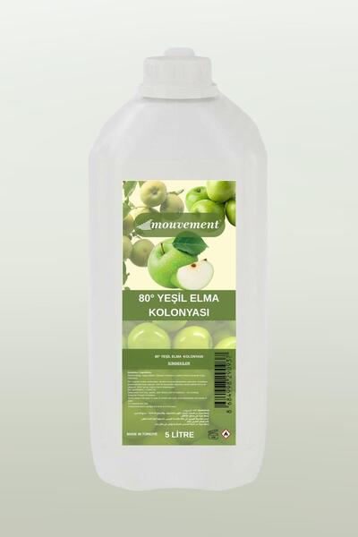 MOUVEMENT Yeşil Elma Kolonya 5 Lt Bidon - Toptan / Ekonomik Boy Refill