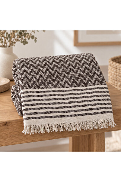 nnevora N Nevora 170X210 cm Tufted Zigzag Patterned Multi-Purpose Sofa Cover ...