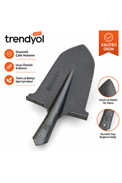 ONG Durable steel shovel head – ideal for gardening and agricultural work