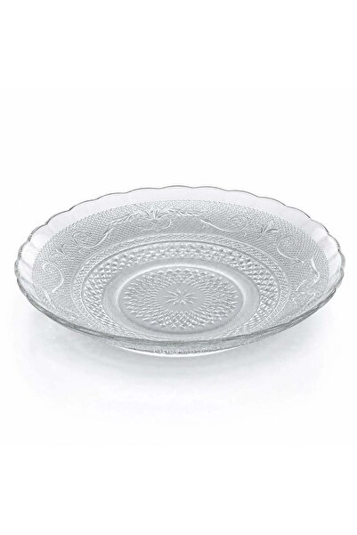 JML Farfurie Adâncă 6/set din Sticlă, 22.5x4.5cm, Model Cristal Floral, Trans...
