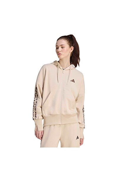 adidas Αθλητικά ρούχα W AOP 3S FT FZ KH1547 Μπεζ