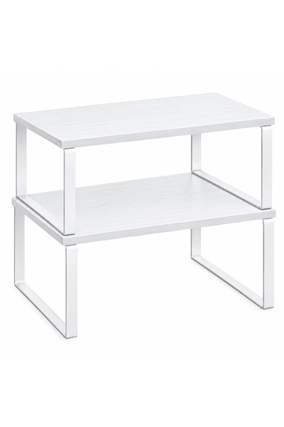SONGMICS Set de 2 rafturi extensibile pentru organizarea condimentelor, din m...