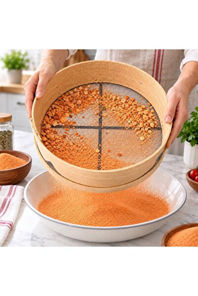ERÇELİK TİCARET Tarhana Eleği 35 cm Tarhana Yapma Eleği Mutfak Eleği