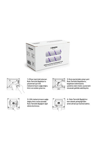 Xenon Smart Elo Pro X8682 Uyumlu Yedek Rulo Mop | 2'li Rulo Temizlik Başlığı (X8820)