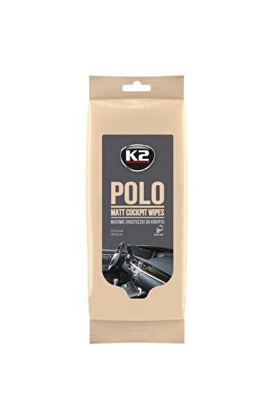 K2 Set of 24 wet dashboard wipes, K2, Polo Matt, 20x18 cm, White