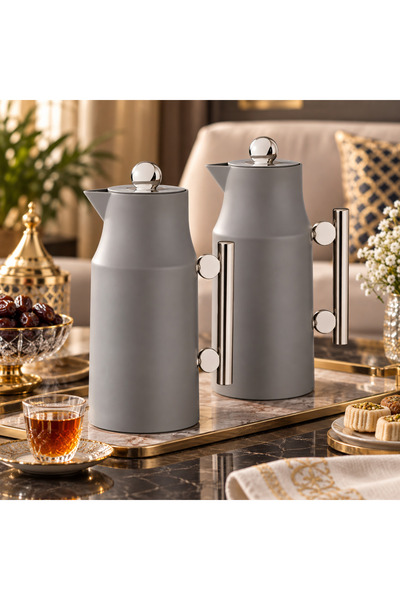 Dania Trams Tea and Coffee Press Set Luxury 2 Piece ☕ 🫖 |   Elegant Gray and...