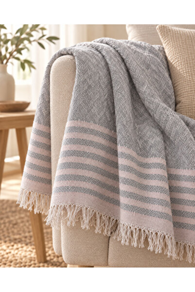 nnevora N Nevora 170X210 cm Tufted Zigzag Patterned Multi-Purpose Sofa Cover ...