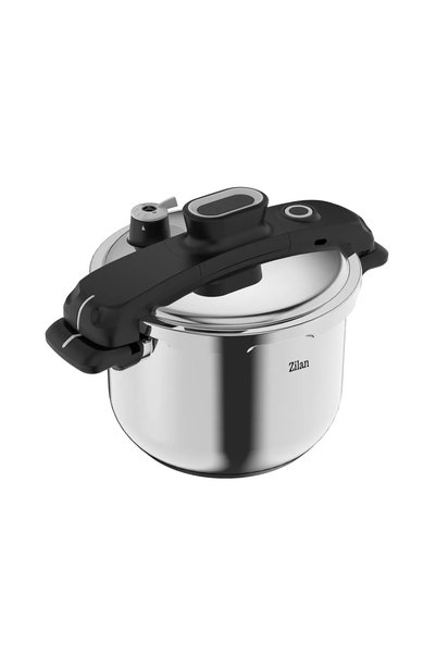 Zilan Χύτρα ταχύτητας SafePlus 6L, ανοξείδωτο ατσάλι, γρήγορο μαγείρεμα, σύστ...