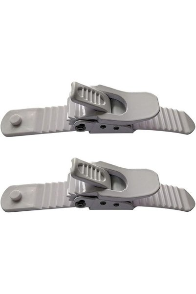 mucize Snowboard / Kayak Bot Bağlama Bandı ve Cırcır Toka Seti (Beyaz)