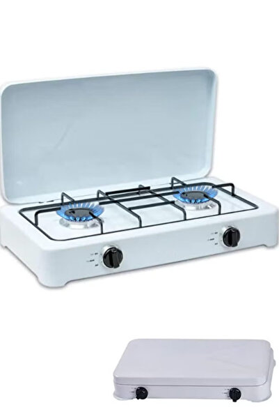 Generic Brand Portable 2 Burner Gas Stove Burner Cooktops with Cover for Home...