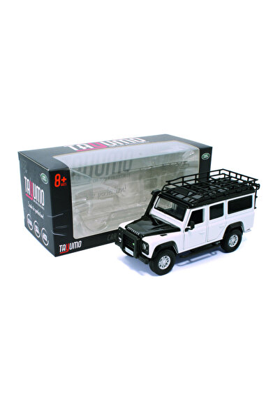 Tayumo Land Rover Defender 110 μοντέλο αυτοκινήτου, κλίμακα 1:32, Λευκό Fuji
