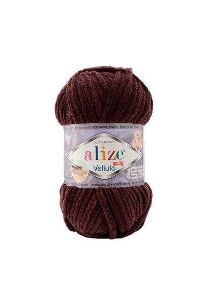 İPLİK EVİM Alize Velluto 993 Red Brown (5 Pcs)