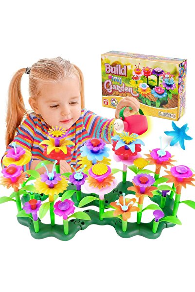 Arabest 99-Piece Flower Garden Building Toys Set,STEM Montessori Sorting and ...