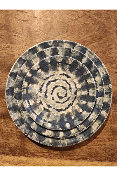 Kütahya Porselen 25 Cm, 21 cm and 17 cm 3-Piece Presentation Plates