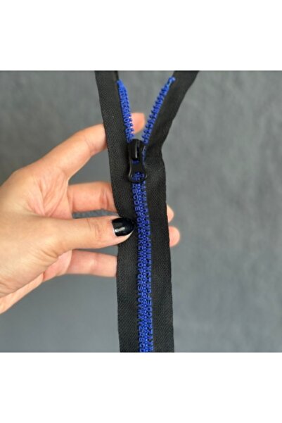 Gönülden Tasarım 24X3 cm Blue Zipper with Letters and Gear Design