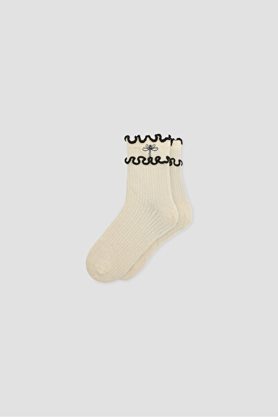 Tyess Girl Ecru Socks