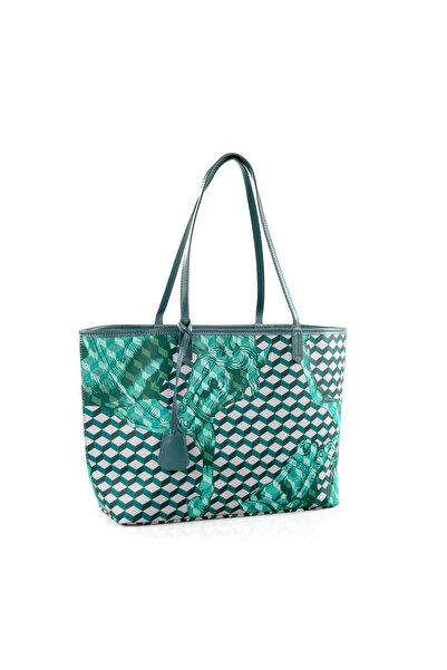 LOUP NOIR Vintage Checkerboard Tote Bag Large Capacity Handbag