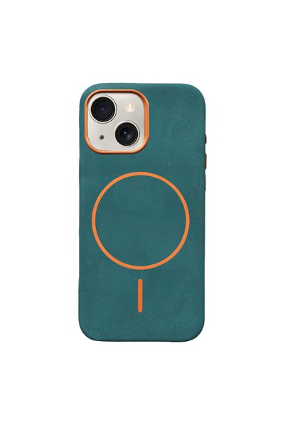 Generic Brand Joko Apple iPhone 14 Luno Leather Magsafe Cover - Green