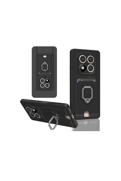 OtoTech Xiaomi Redmi Note 14 Pro 4g Case Zuma with Business Card and Ring Sil...
