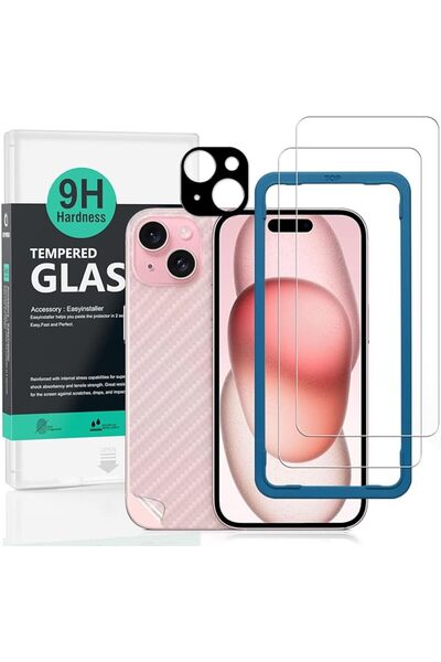 GENERAL Ibaywind Screen Protector for Apple iPhone 15 5g Tempered Glass Film ...