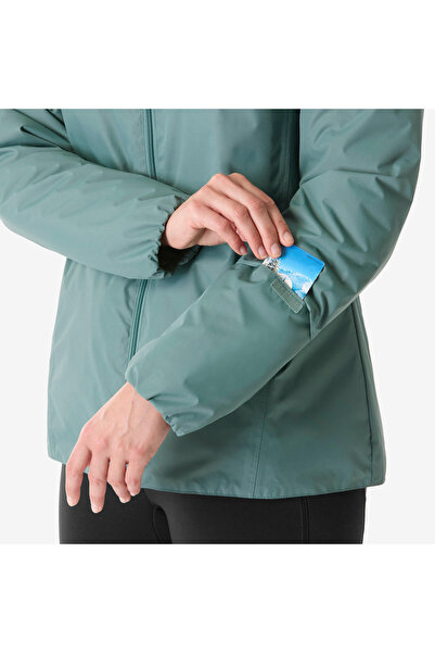 Decathlon Quechua Kadın Outdoor Su Geçirmez Kar Montu/Kışlık Mont - Yeşil - NH100 -5 °C