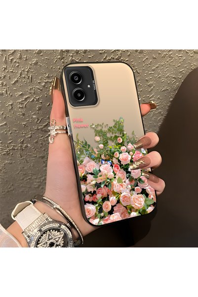 CHICASELUX Samsung Galaxy A06 4G/5G Compatible Pink Rose Flower Sea Phone Cas...