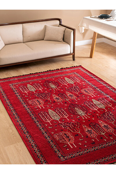 Derya Home Kahire Serisi Saçaklı Kilim Etnik Vintage Desenli
