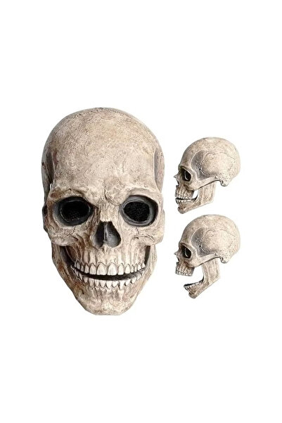 GGEROU Halloween Mask Halloween Full Head Skull Creepy Mask Realistic Hallowe...