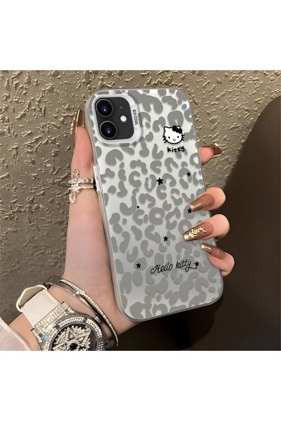 CHICASELUX iPhone 11 Compatible Gray Leopard Pattern Phone Case, Star English...