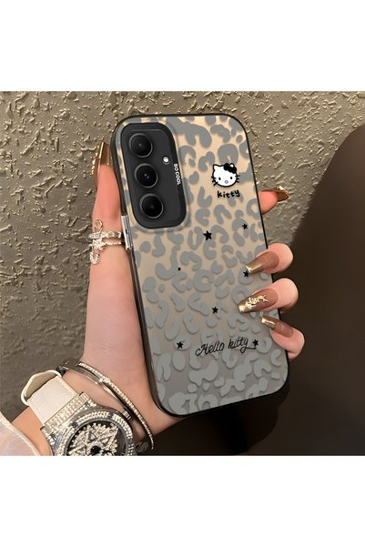 CHICASELUX Samsung Galaxy A55 Compatible Gray Leopard Pattern Phone Case, Sta...